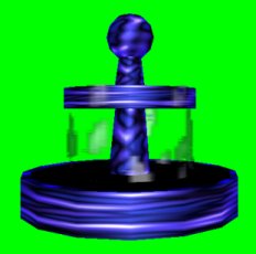 Blue Fountain - Animated Water