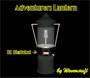 Camp Lantern - Lights up when clicked!